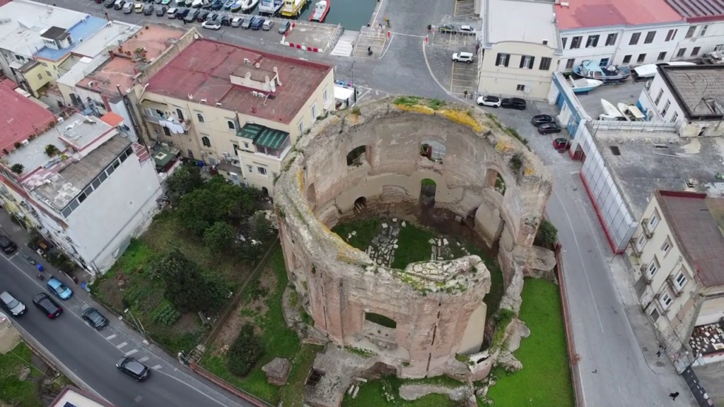 Tempio di Venere di Baia visto dal drone Tempio di Venere di Baia visto dal drone